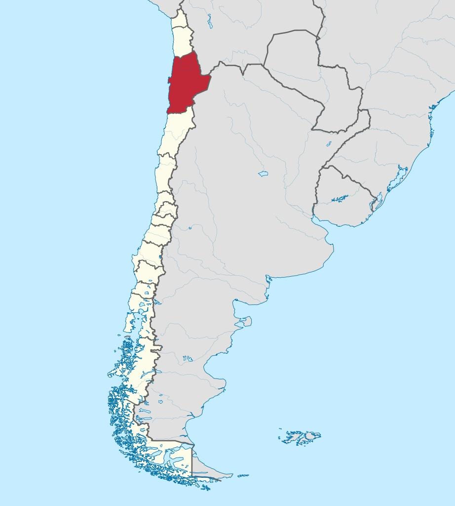 Kartta antofagasta Chile
