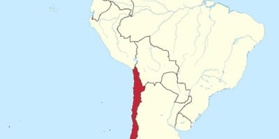 Chile on etelä-amerikan kartta
