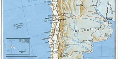 Chile railway kartta